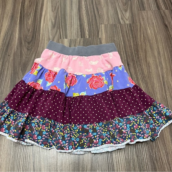 Matilda Jane Girls Sz 2 Paint By Numbers Brushstroke Gentry Tiered Skirt Floral - Picture 8 of 8